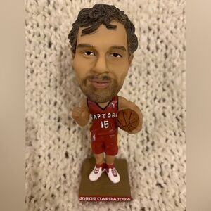 Toronto Raptors player Jorge Garbajosa bobblehead figure.